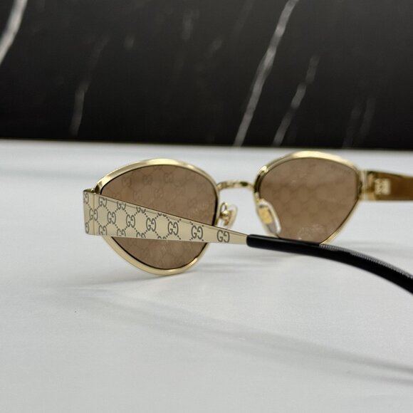 NEW GUCCI SUNGLASSES GOLD WOMEN CAT EYE EYEWEAR GUCCI GG1853S 003 main image 7